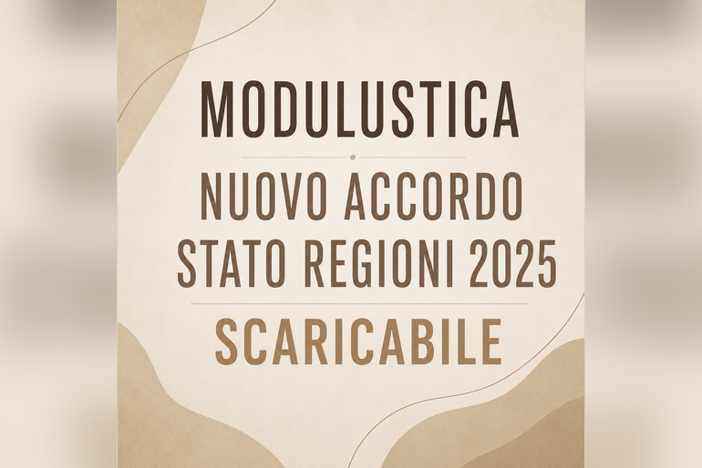 Modulista Nuovo Accordo Stato Regioni 2025 Scaricabile