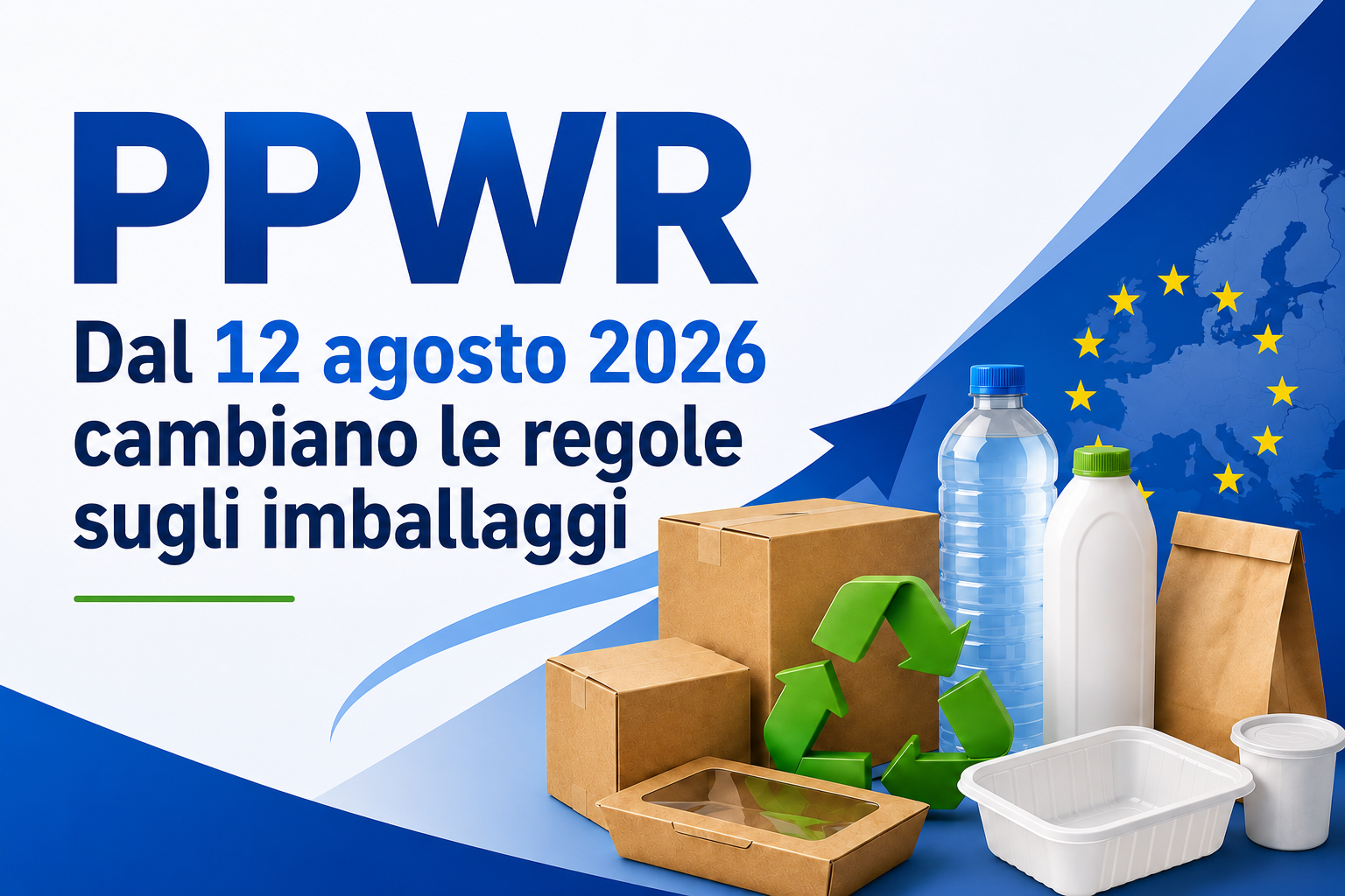 PPWR dal 12 agosto 2026 cambiano le regole sugli imballaggi